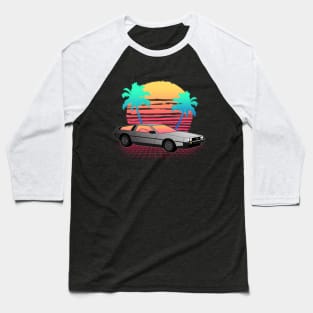 Neon Sunset Logo Baseball T-Shirt